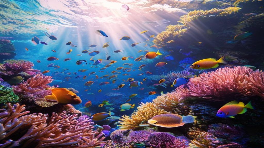 Vivid Coral Reef Vibrant