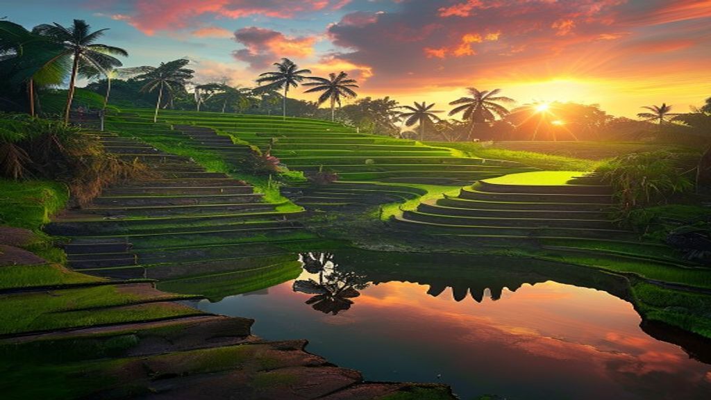 Awe-Inspiring Bali Rice Terraces Reflections