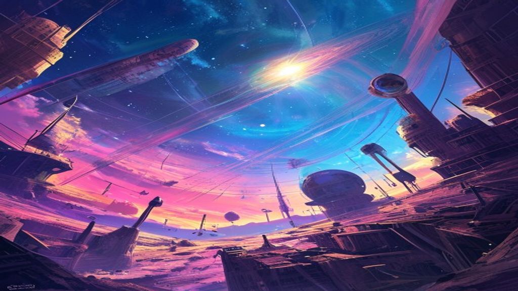 Lustrous Dyson Sphere Megastructure