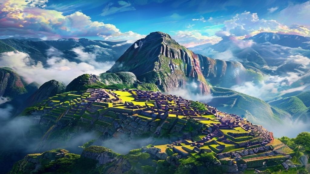 Ethereal Machu Picchu Picchu Clouds