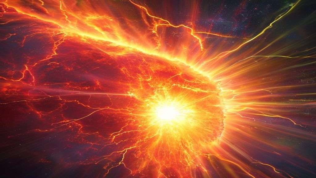 Dreamlike Solar Flare Erupting