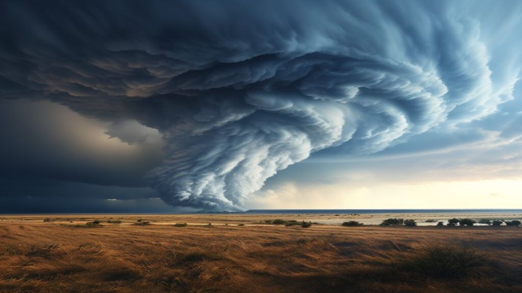 Towering Tornado Supercell Structure Drama