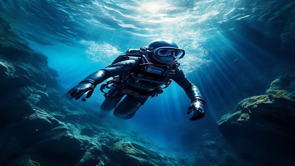 Extraordinary Freediver Blue Abyss Serenity