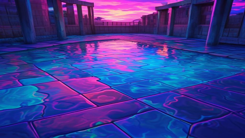 Pristine Liminal Pool Empty