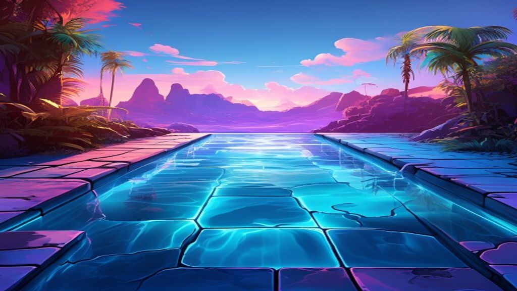 Vibrant Liminal Pool Empty
