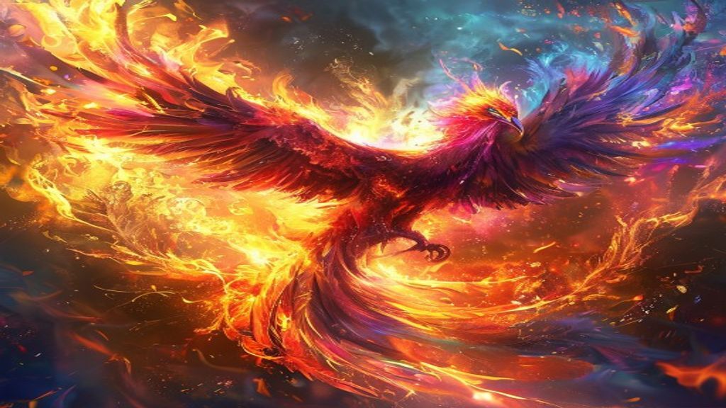 Exquisite Phoenix Rising Ashes Magic