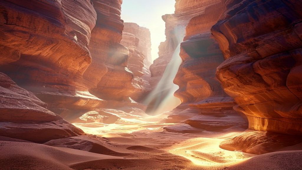 Splendid Slot Canyon Narrow Glow